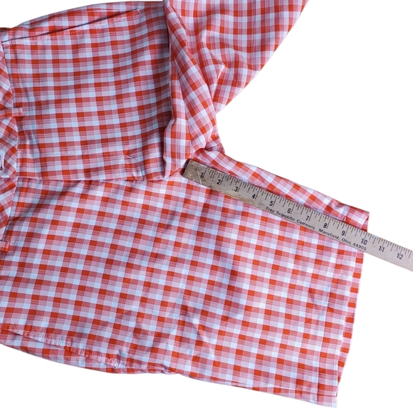 Walter Hagen Orange and White Checkered Men's Shorts. 32 - Picture 12 of 12